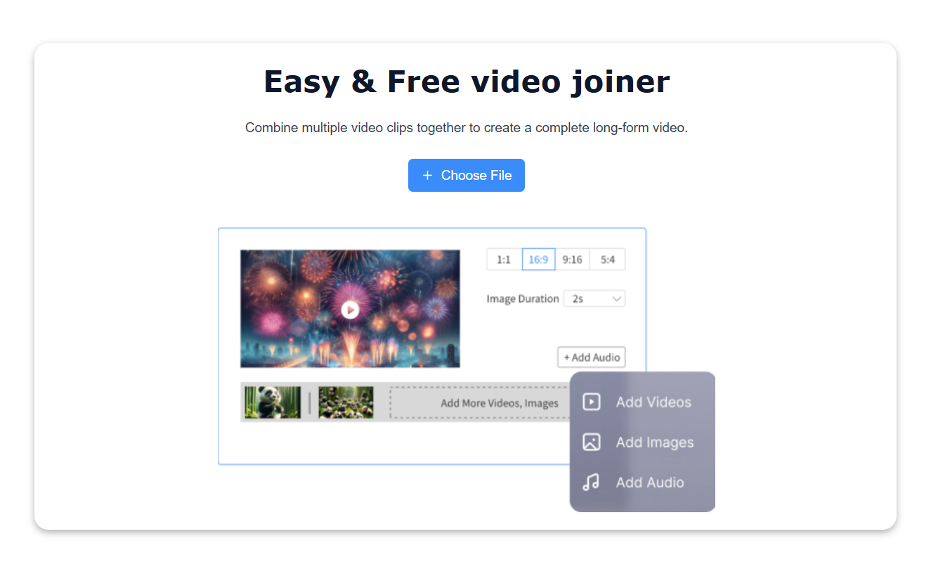 ② Easy & Free video joiner